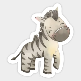 Cartoon zebra Sticker